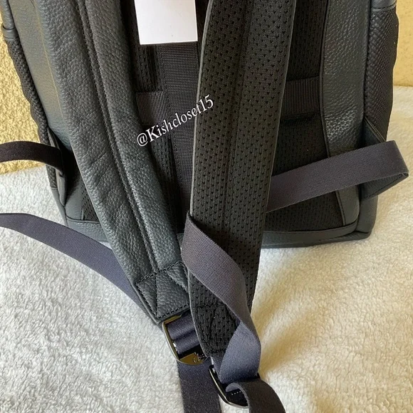 NWOT Lacoste Men's Altitude Genuine Cow Leather Flap Backpack - Picture 13 of 16